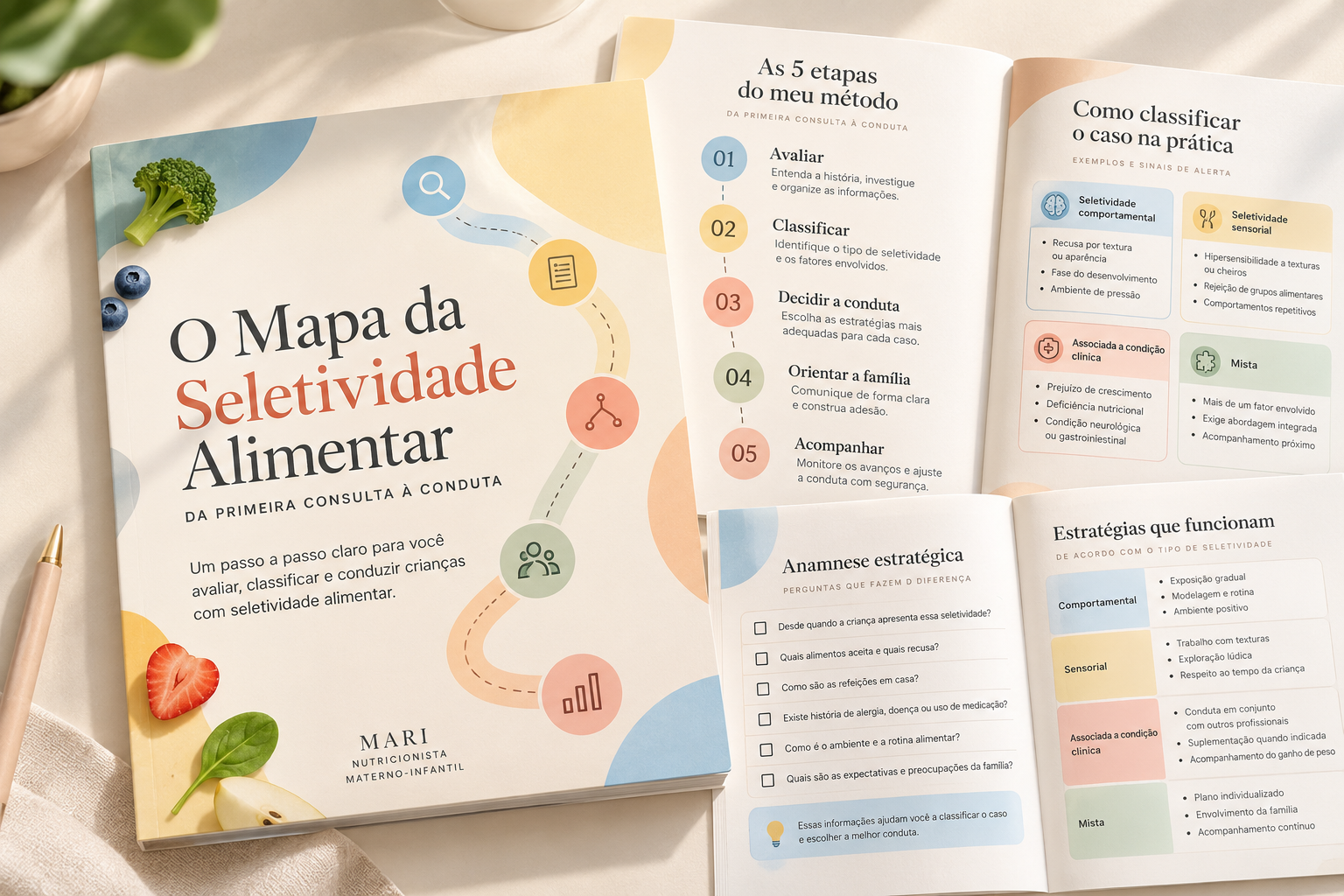 Mockup do PDF O Mapa da Seletividade Alimentar